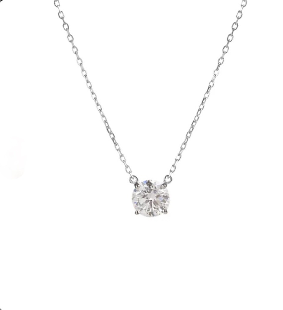 Colar ponto de Luz  Moissanite
