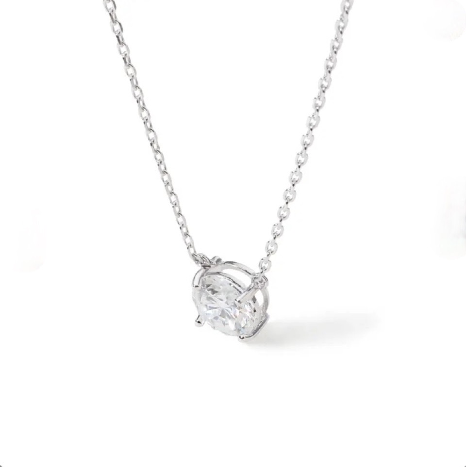 Colar ponto de Luz  Moissanite -- foto alternativa
